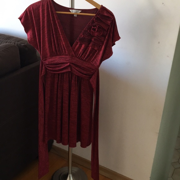 Speechless Fit and Flare Belted Dress Small - Picture 2 of 3